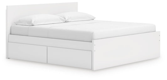 Ashley Express - Onita King Panel Platform Bed with 2 Side Storage