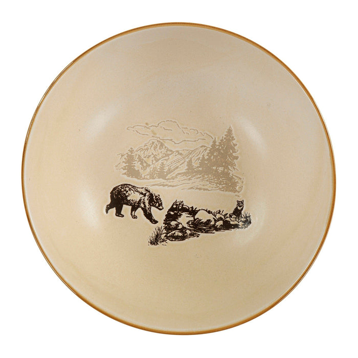 White Pine - Ceramic Serving Bowl (Set of 4) - Brown
