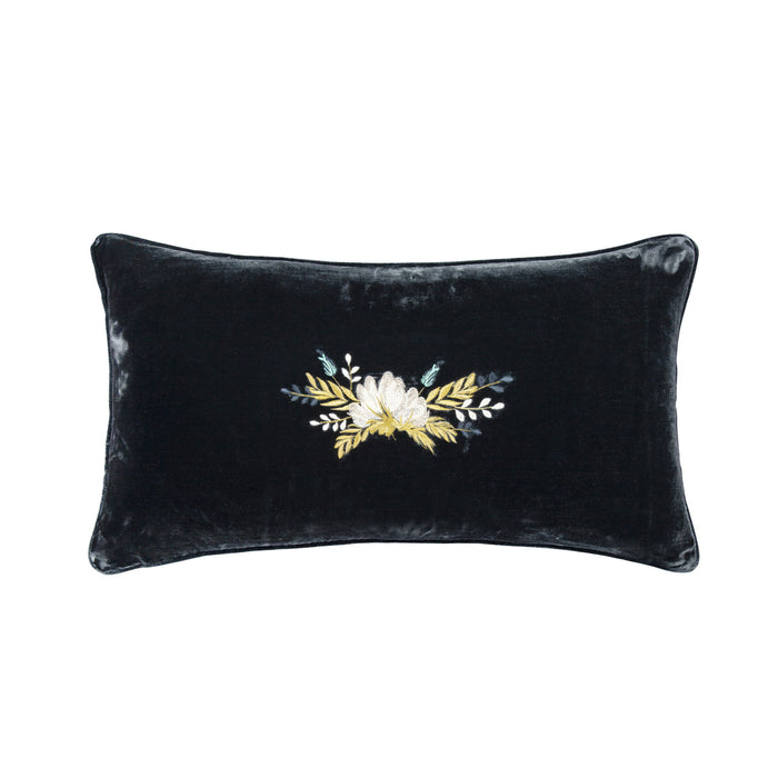 Stella - Faux Silk Velvet Body Pillow - Midnight Blue