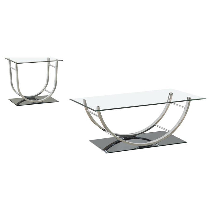 Danville - Glass Top Coffee Table Set