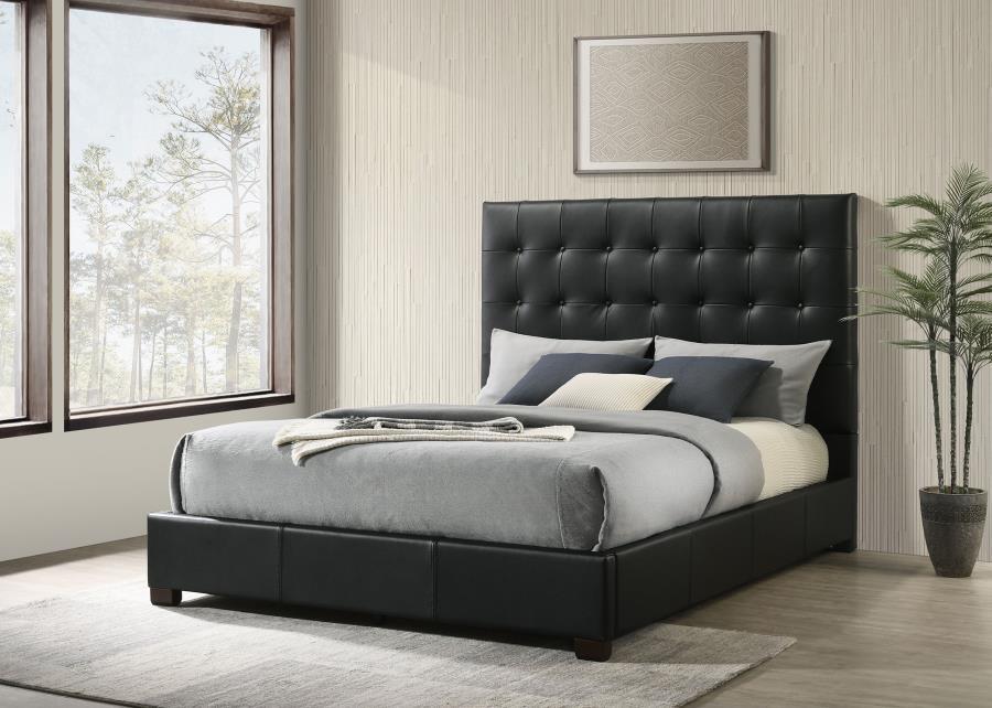 Medley - Genuine Leather Platform Bed