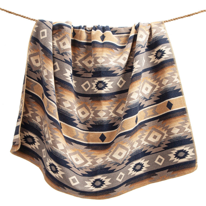 Taos - Twin Wool Blend Blanket Set (Set of 2) - Multi Color