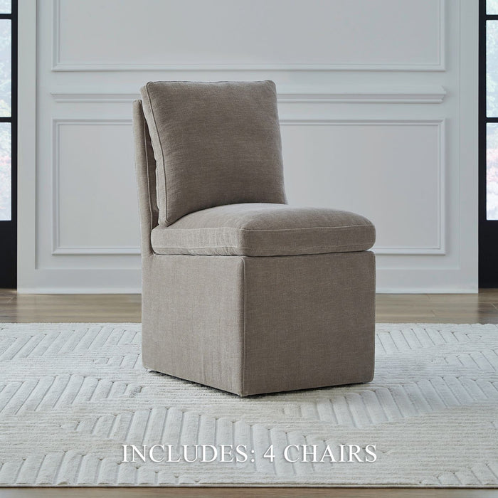 Accent Dining - Accent Dining Chair With Casters