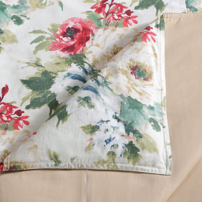 Peony - King Washed Linen Comforter Set (Set of 3) - Blossom