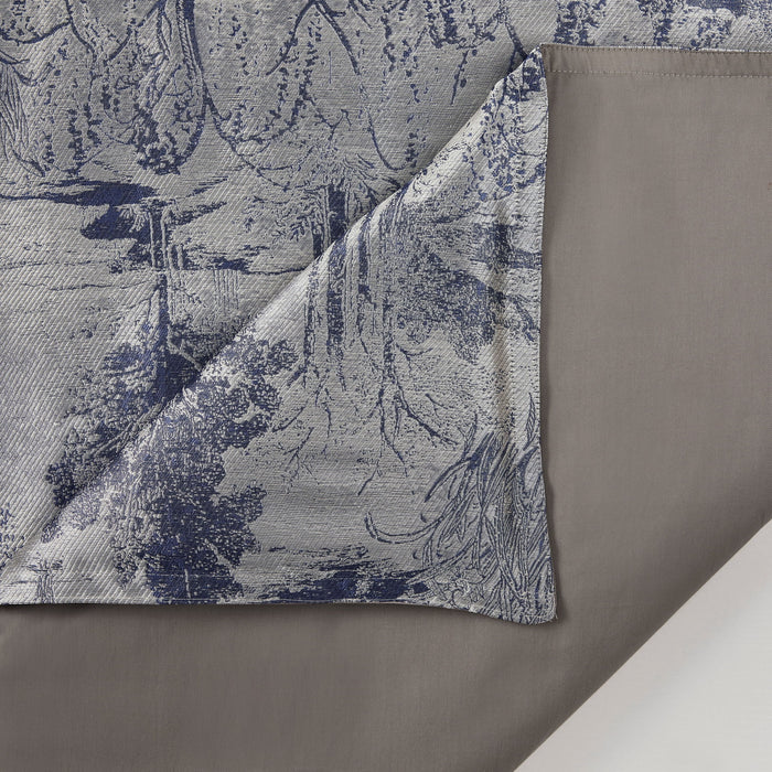 Pastoral Jacquard - King Duvet Cover Set (Set of 3) - Silver