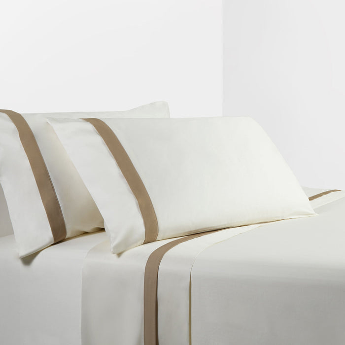 Flange Sheet - King 350TC Flange Design Sheet Set (Set of 4) - Cream