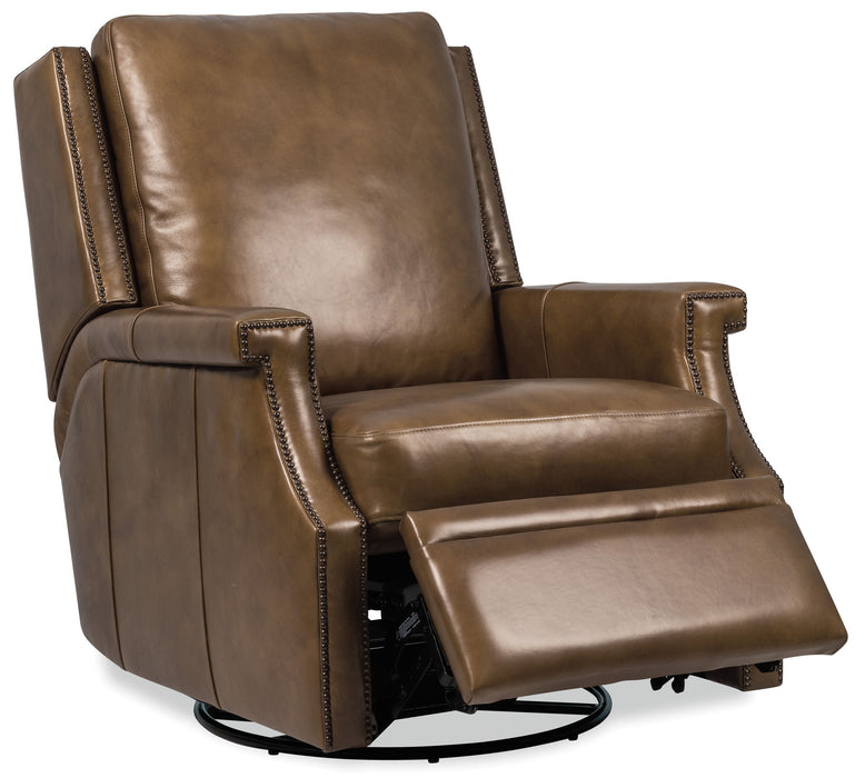RC - Collier Power Swivel Glider Recliner - Brown
