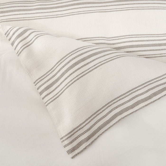 Prescott - Queen Duvet Cover Set (Set of 3) - Taupe