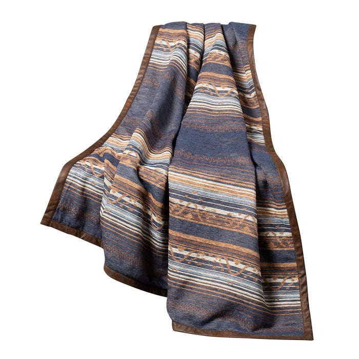 Estes - Chenille Throw - Blue