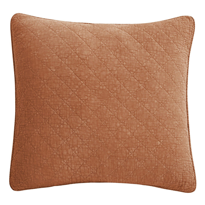 Cotton Gauze - Stonewashed Euro Sham - Copper