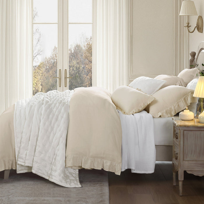 Lyocell - Full/Queen Eucalyptus Quilt Set (Set of 3) - White