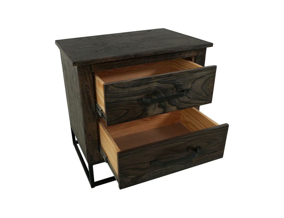 Teak - Nightstand - Oil Black