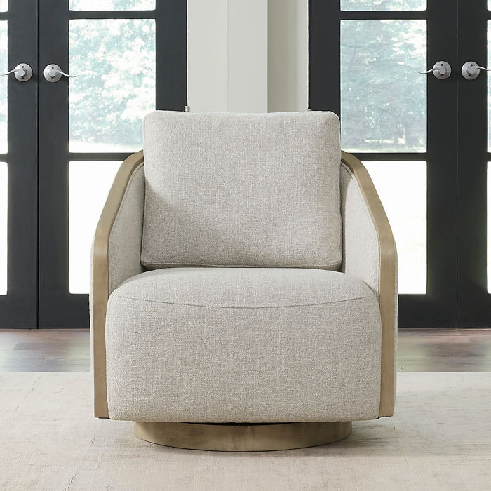 Nora - Upholstered Swivel Accent Chair