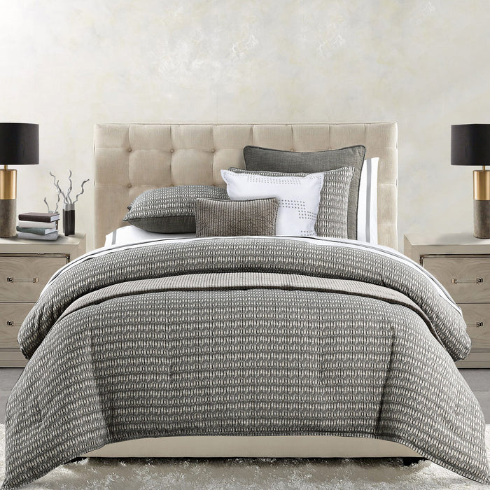 Fenton - King Comforter Set (Set of 3) - Taupe / Gray / Cream