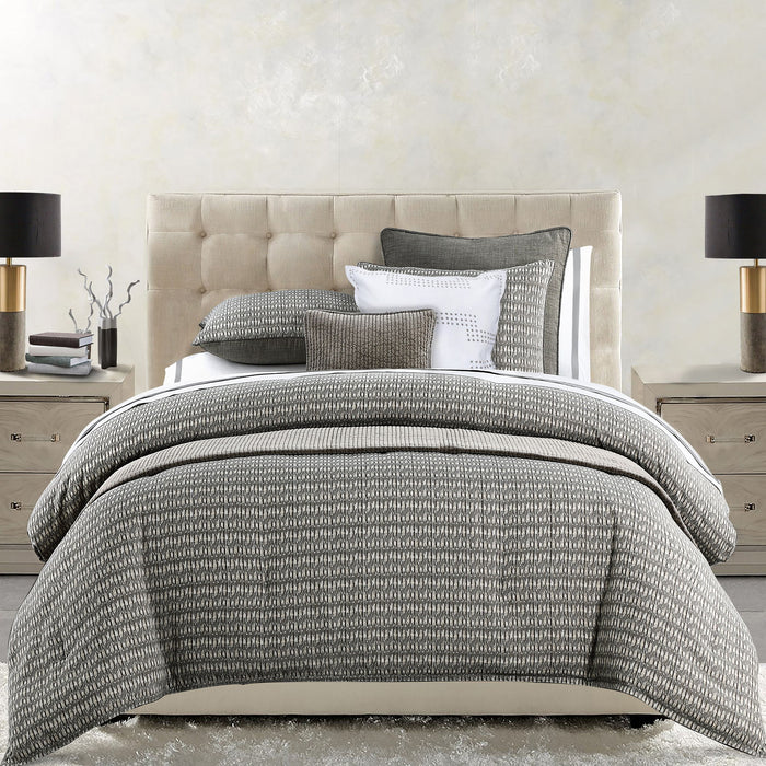 Fenton - Queen Duvet Cover Set (Set of 3) - Taupe / Gray / Cream