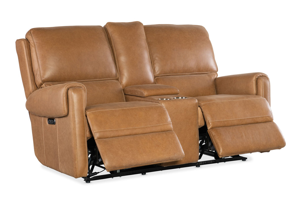 SS - Somers Power Console Loveseat With Power Headrest