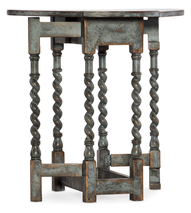 La Grange - Prause Gate Leg Round Table - Light Blue