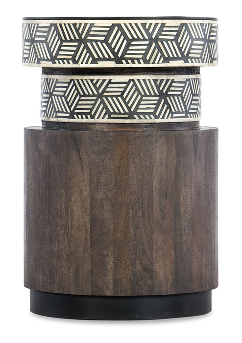 Commerce And Market - Vector Round Side Table - Dark Brown