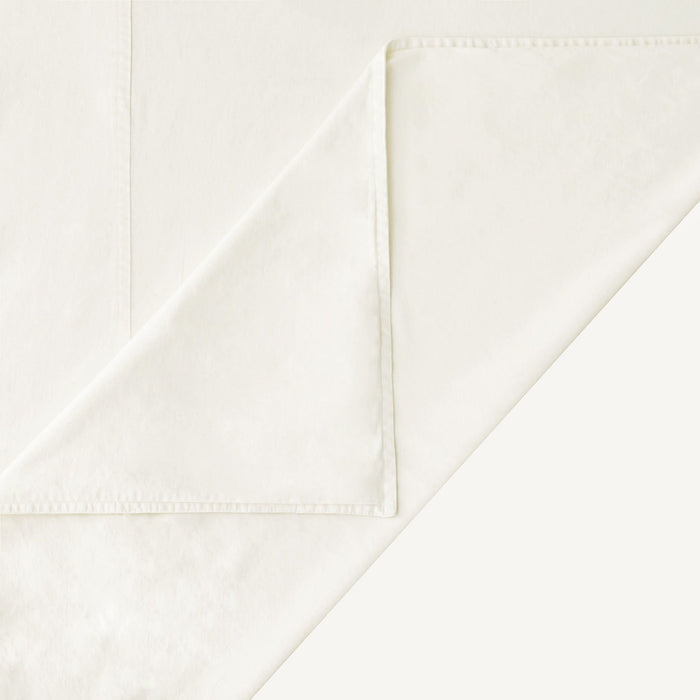 Cotton Canvas - Queen Stonewashed Duvet Cover Set (Set of 3) - Natural