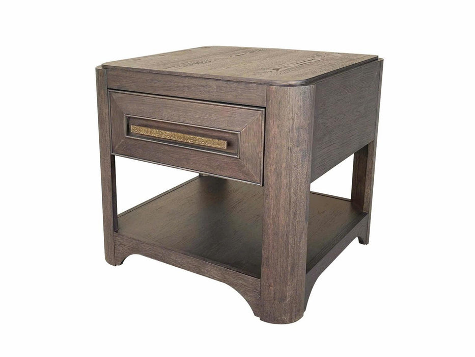 Lancia - End Table - Charred Oak