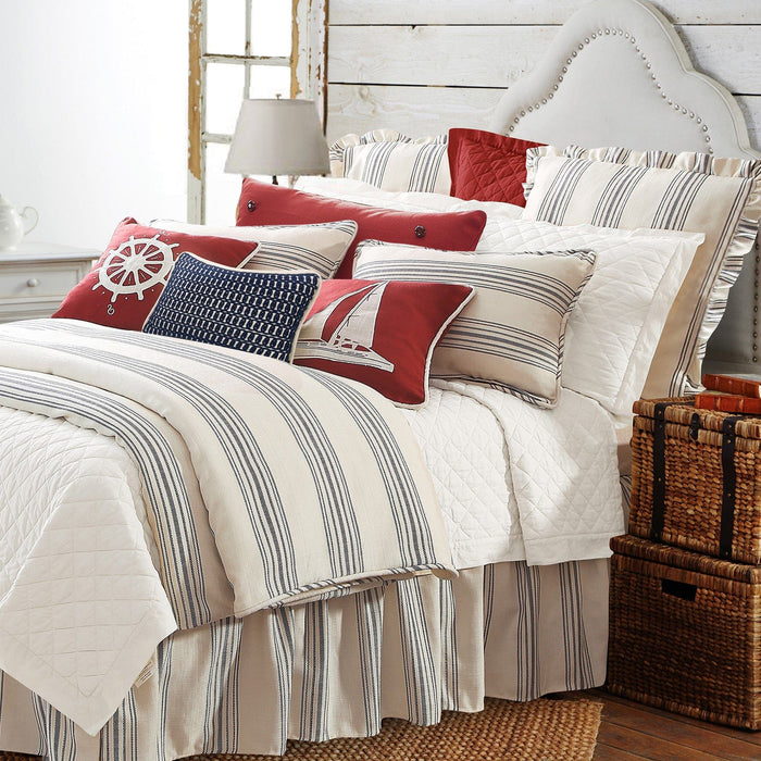 Prescott - King Duvet Cover Set (Set of 3) - Navy