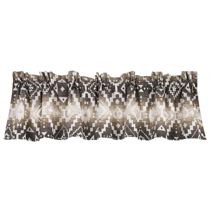 Chalet - Aztec Valance - White / Brown