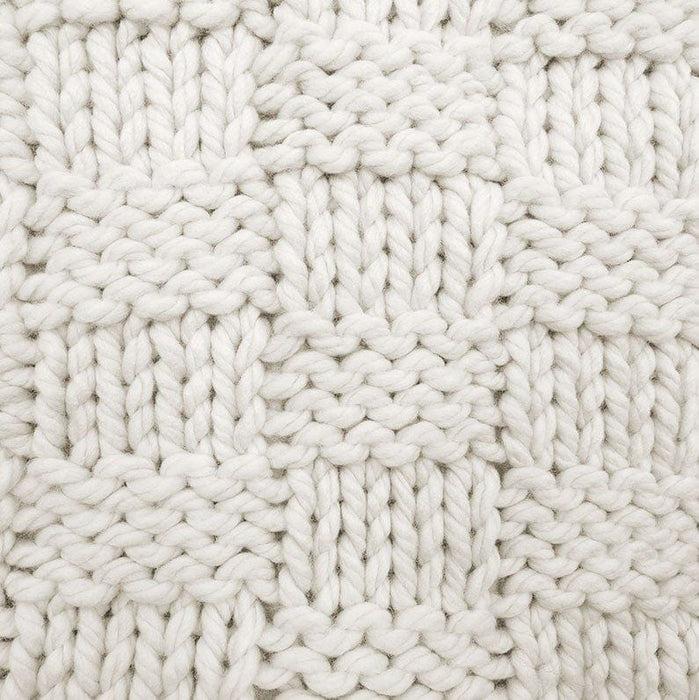 Chess Knit - 50" x 60" Throw - Natural