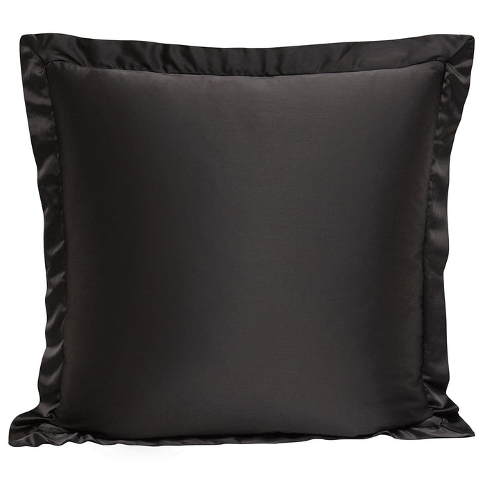 High Shine Satin - Euro Sham - Espresso