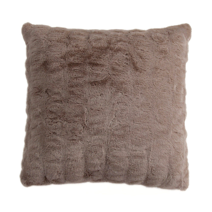 Ruched Rabbit - Euro Pillow With Down Insert - Blush