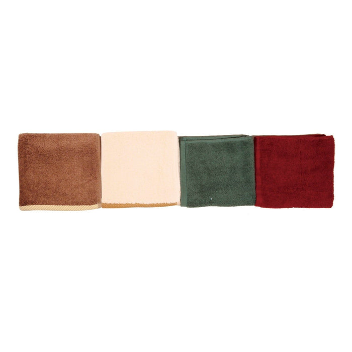 Wash Cloth (Set of 4) - Red