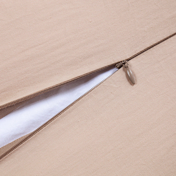 Sydney - King Jacquard Duvet Cover Set (Set of 3) - Champagne