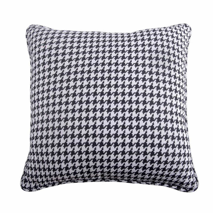 Hamilton - Houndstooth Euro Sham - White / Dark Gray