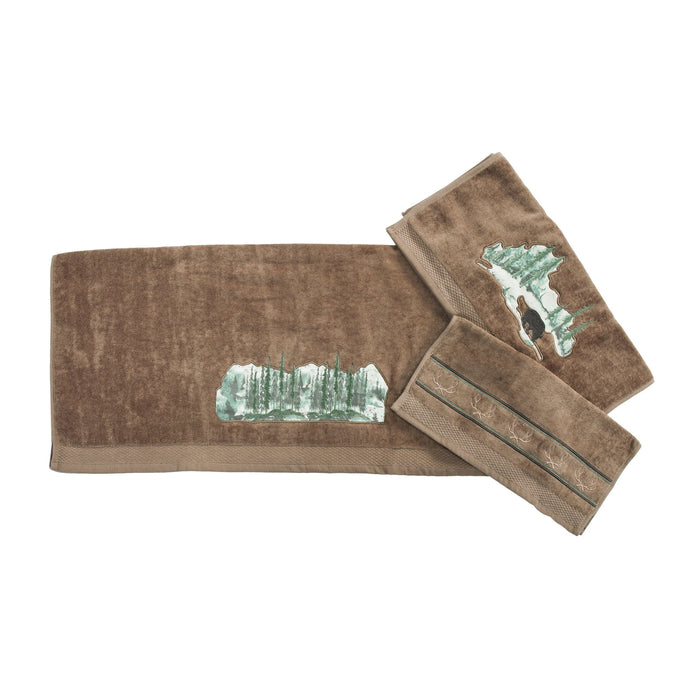 Joshua - Towel Set (Set of 3), 2 Per Carton - Mocha