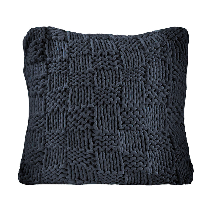 Chess Knit - Euro Sham - Navy