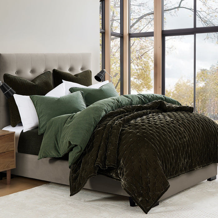 Cotton Canvas - Twin Stonewashed Duvet Cover Set (Set of 2) - Duffle Bag