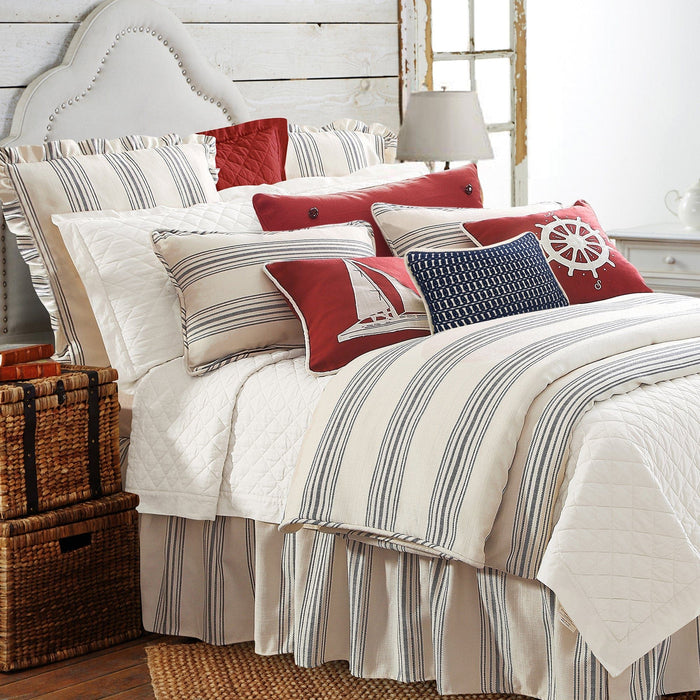 Prescott - King Comforter Set (Set of 3) - Navy