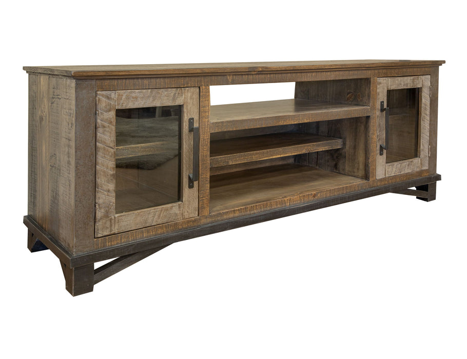 Loft - TV Stand / Wall Unit - Two Tone Gray / Brown