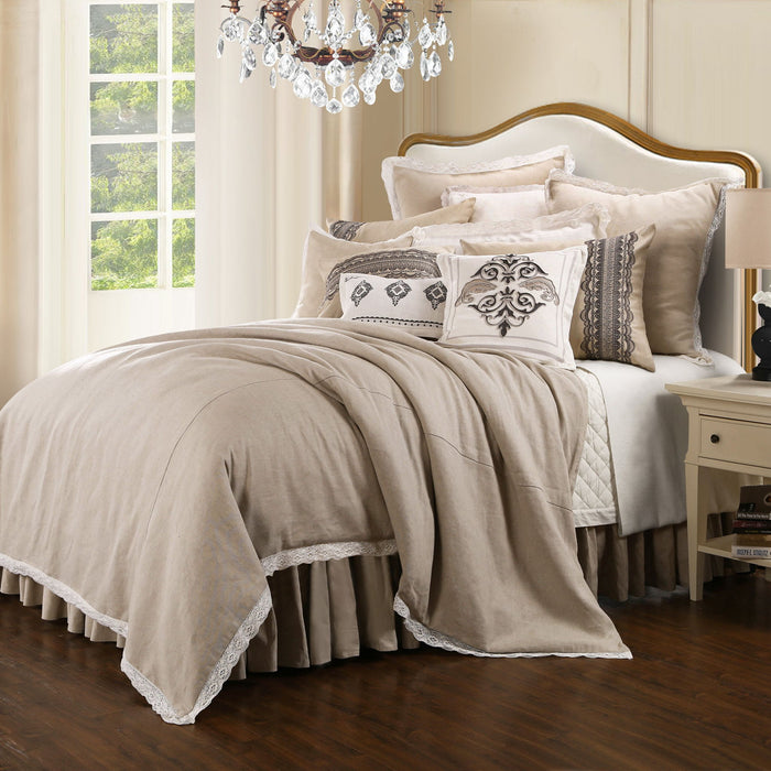 Charlotte - King Comforter Set (Set of 4) - Cream