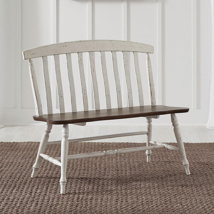 Al Fresco - Slat Back Bench (RTA) - White