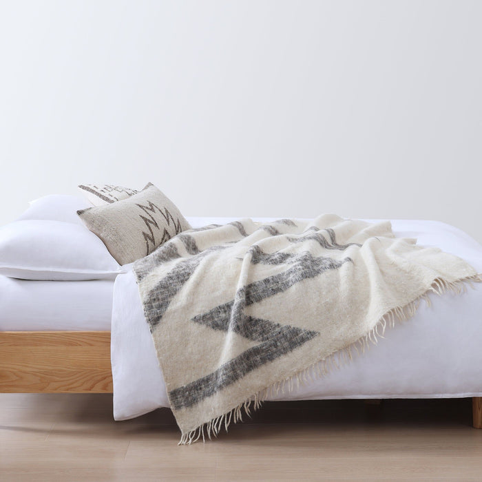 Maguey - Handwoven Square Pillow - Natural / Tan