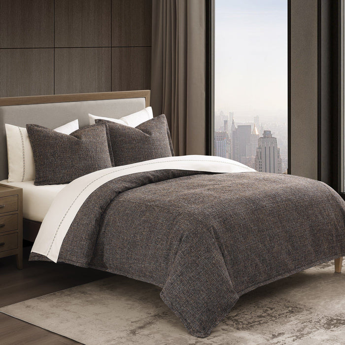 Tweed - Twin Comforter Set (Set of 2) - Brown