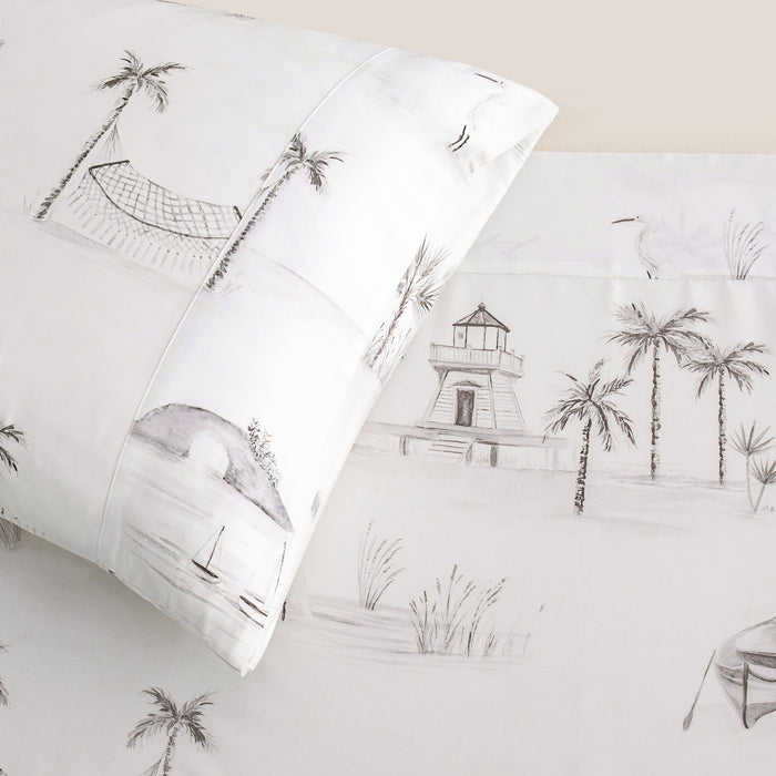 Lyocell - Queen Seaside Eucalyptus Sheet Set (Set of 4) - Taupe