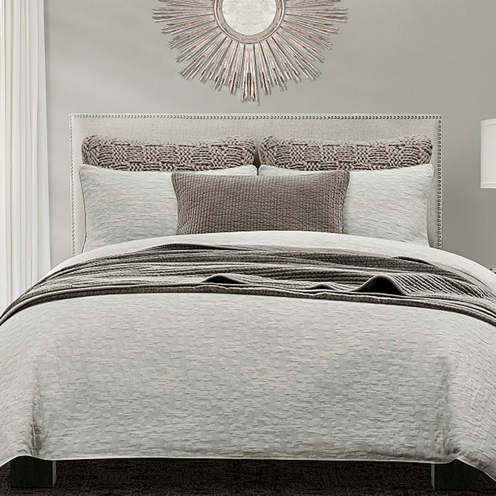 Porto Matelasse - King Duvet Cover Set (Set of 3) - Light Taupe