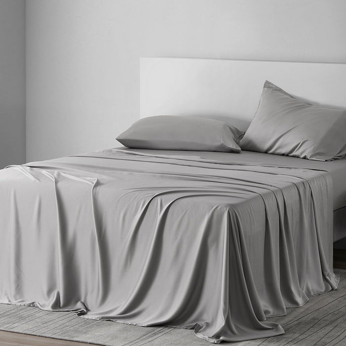 Lyocell - Queen Eucalyptus Sheet Set (Set of 4) - Gray