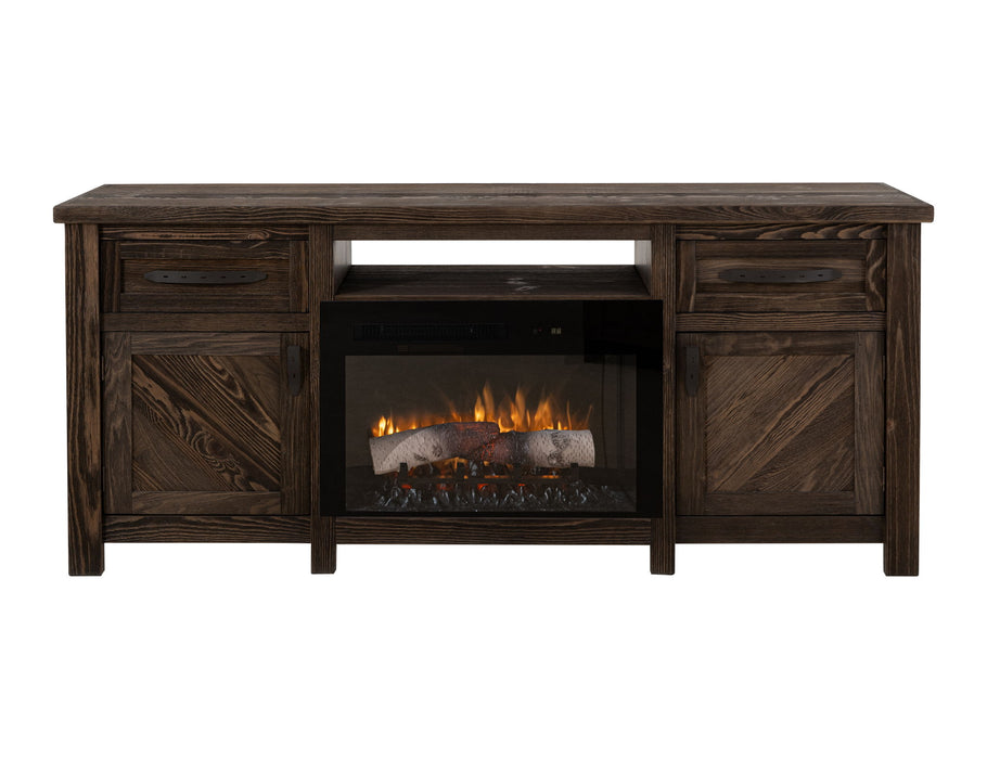 Dutton - TV Stand For Electric Fireplace - Rookwood Brown