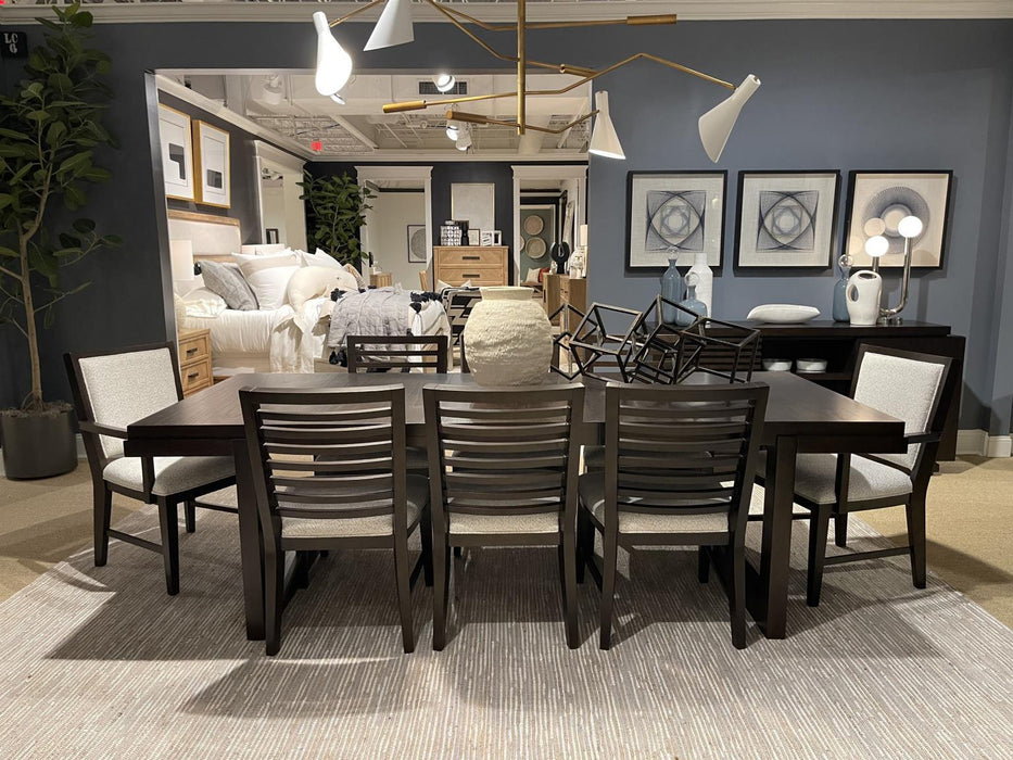 Architect - Upholstered Ladderback Side Chair (Set of 2) - Dark Brown