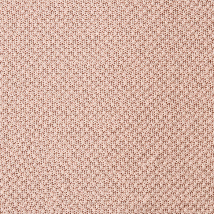 Cotton Knit - King Blanket - Blush