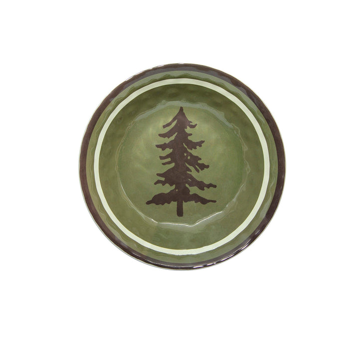 Aztec Bear - Melamine Bowl (Set of 4) - Green
