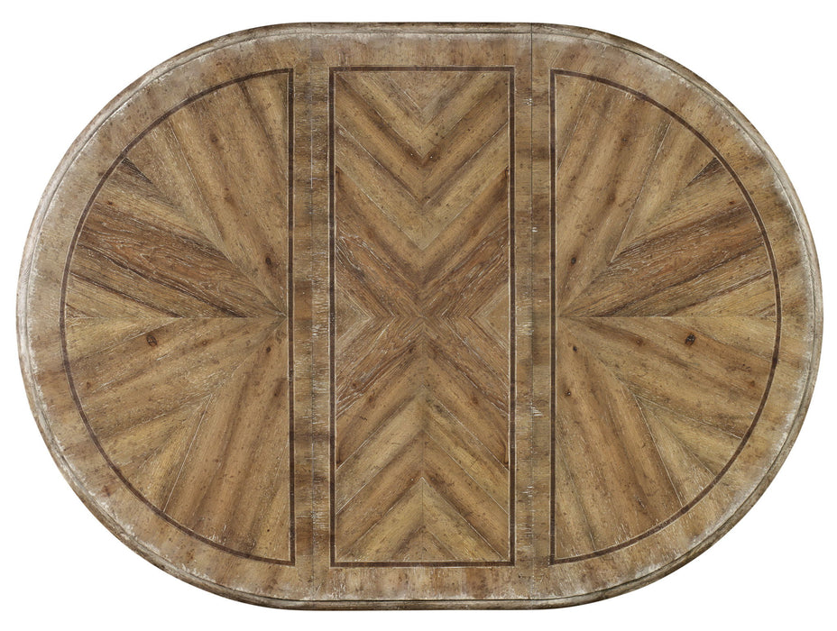 Chatelet - Round Dining Table With One 20" Leaf - Paris Vintage