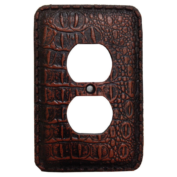 Resin Gator Switch Plate - 5" x 3.5" Resin Gator Single Outlet Cover Wall Plate 4 Per Carton - Multi